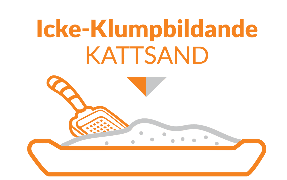 Icke-klumpbildande kattsand