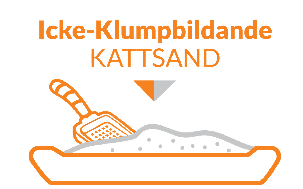 Icke-klumpbildande kattsand