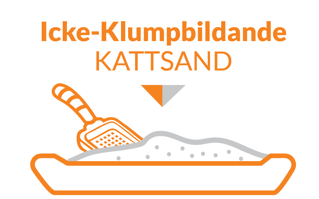 Icke-klumpbildande kattsand